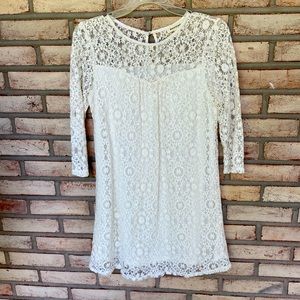 Ivory lace all occasion dress- size Small